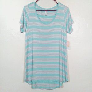 Lularoe Classic Tee Striped Tunic Top